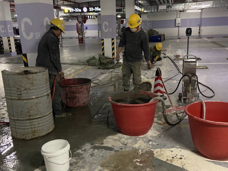 防城港某高层住宅地下室底板返水注浆加固施工